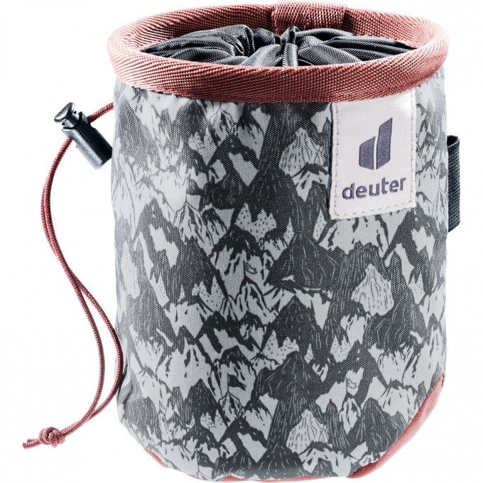 Мешок для магнезии DEUTER 2021-22 GRAVITY CHALK BAG I GRAPHITE MOUNTAIN-REDWOOD 3391322_4514