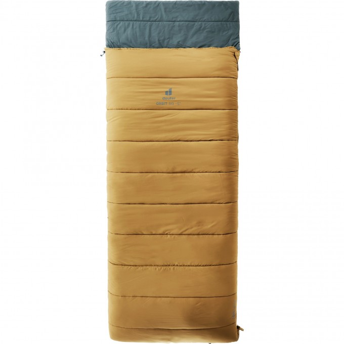 Спальник DEUTER 2022-23 ORBIT SQ -5° правый Caramel/Teal 3702122_6321