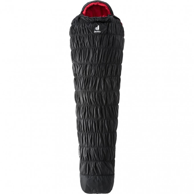 Спальник DEUTER EXOSPHERE 0° L левый Black/Fire 3700221_7530